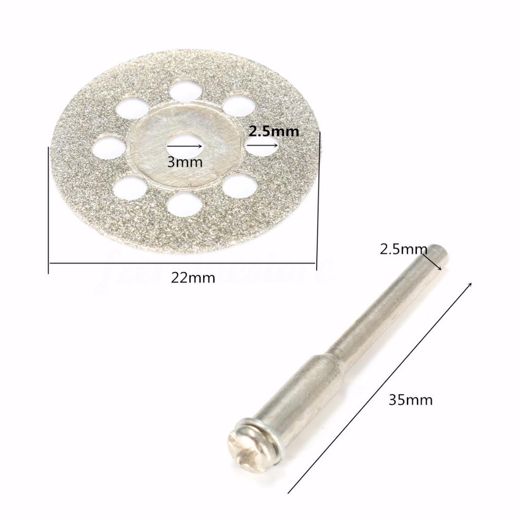 Rotary Tools 6pc 22mm Diamond Cutting Disc Wheel Kit For Good Rotary