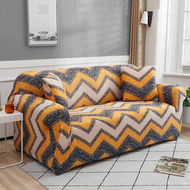 Trykt Sofatrekk Stretch Sofatrekk Sofatrekk for sofaer og stoler Vaskbar møbelbeskytter for kjæledyr barn