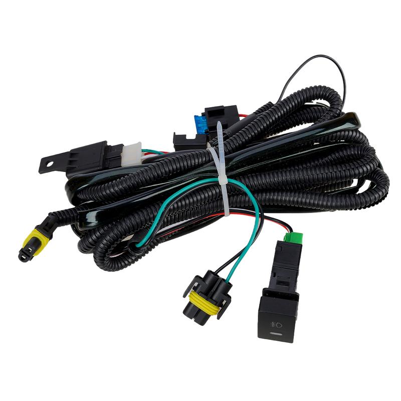 Add-On LED Fog Light Indicator H11 Wire Relay Wiring Harness Switch Fit for Honda Civic CR-V Accord City