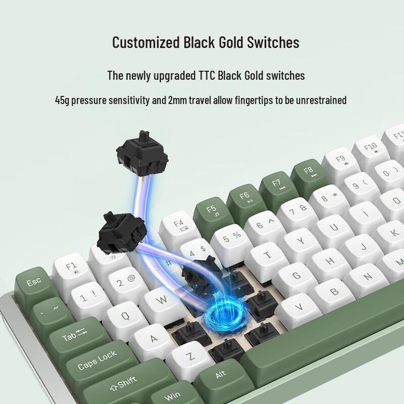 AUSDOM Hola111 Kabellose Mechanische Tastatur