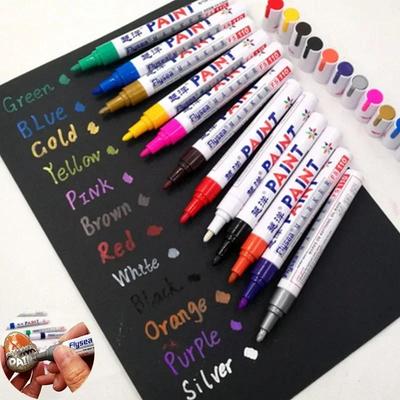 Mehrfarbig Weiß Wasserdicht Gummi Permanent Lackmarker Zeichnen Autoreifenprofil Umweltfreundlicher Reifen Malen Textmarker