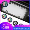 Para Porcas Parafusos de Tampa de Metal para Placa de Licença de Carro para Alfa Romeo Brera Spider Giulietta 147 156 155 159 MITO Giulia G