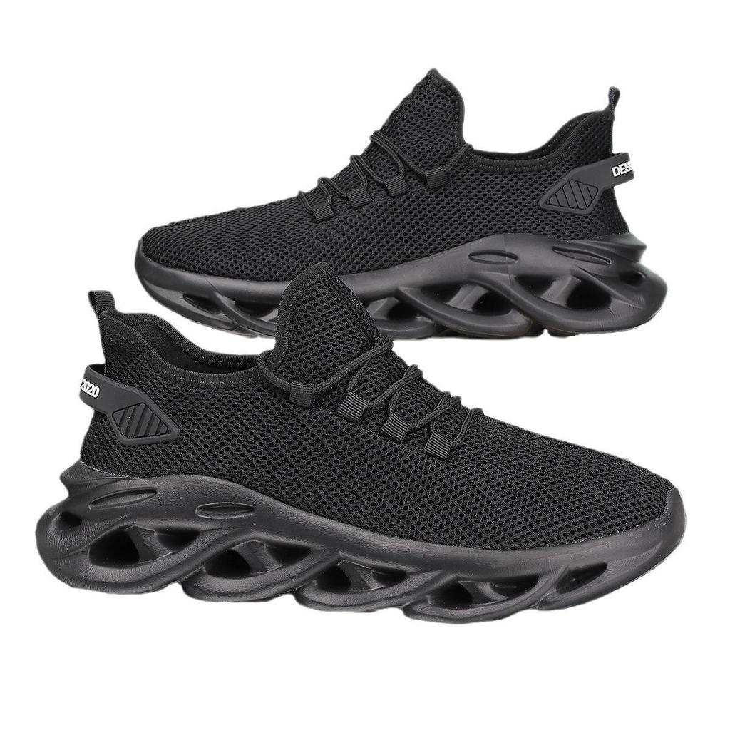 Freizeit-Sportschuhe aus Mesh für Herren in großen Größen – Leicht, stoßdämpfend, weiche, gedrehte Sohle zum Laufen