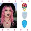 Jewelry Casting Mold Skull Shaped Silicone Mold Holographic Resin Mold for DIY Necklace Keychains Earring Pendant