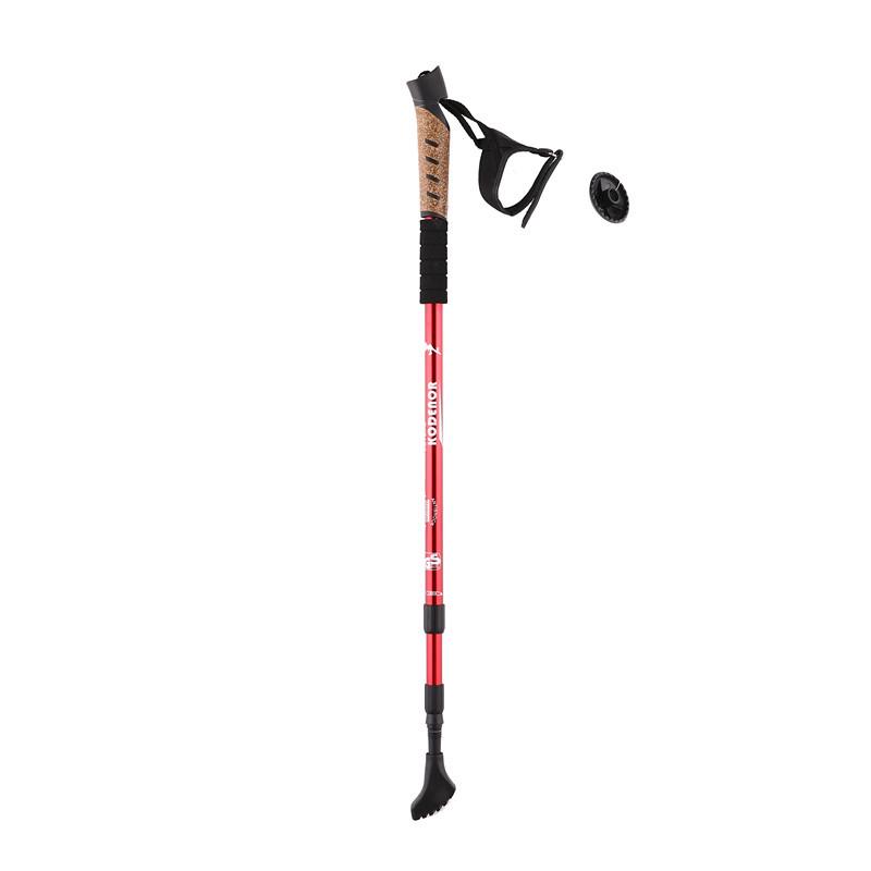 Nordic Off-road Telescopic Trekking Pole: Three-section Walking Stick for Hiking & Elderly