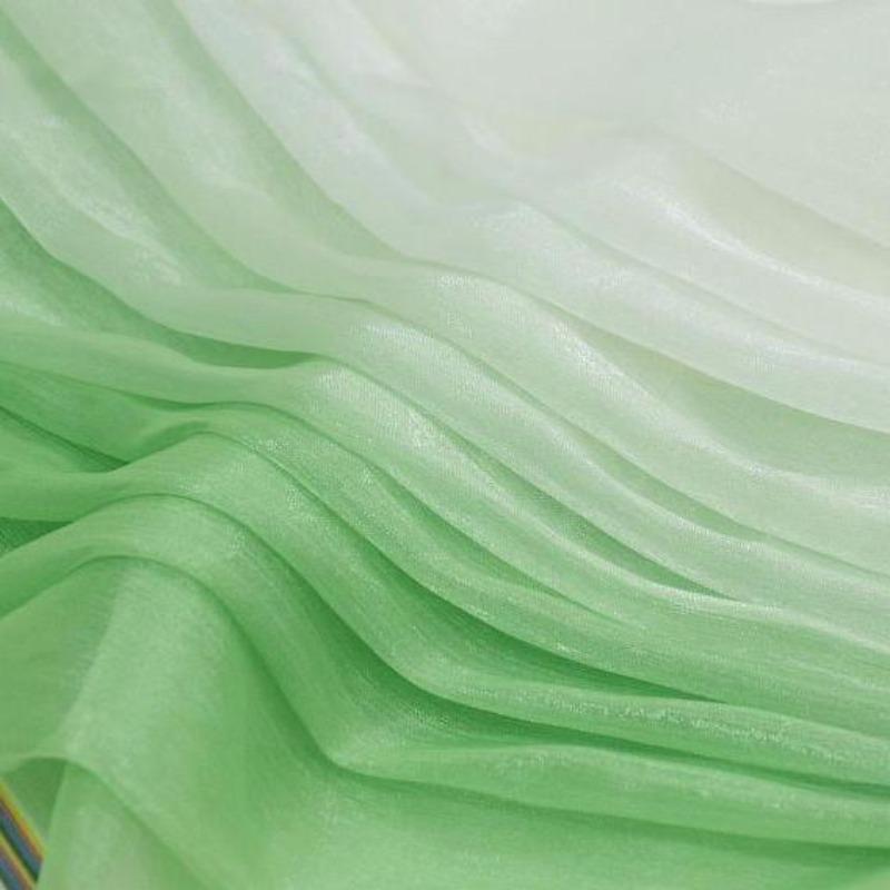 3/5/10m Multicolor Gradient Silk-Crepe Chiffon Fabric for Handmade DIY Sewing Hanfu Apparel Making Wedding Decoration