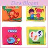 New Baby Soft Cloth Book Hand Book Early Education Toy Sound Paper Bag Packed