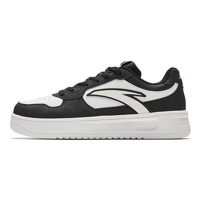 Chaussures de Skate Basse Confortables Polyvalentes Antidérapantes Résistantes à l'Usure Baskets pour Femme Blanc Noir 922528003Q-3