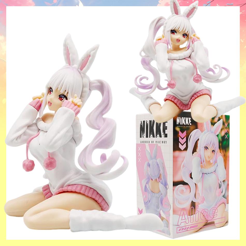 Latest Cat Ear Beautiful Girl Sitting Pose Pvc 12Cm Anime Figurine Action Model Collectible Plaything Gift For Girls
