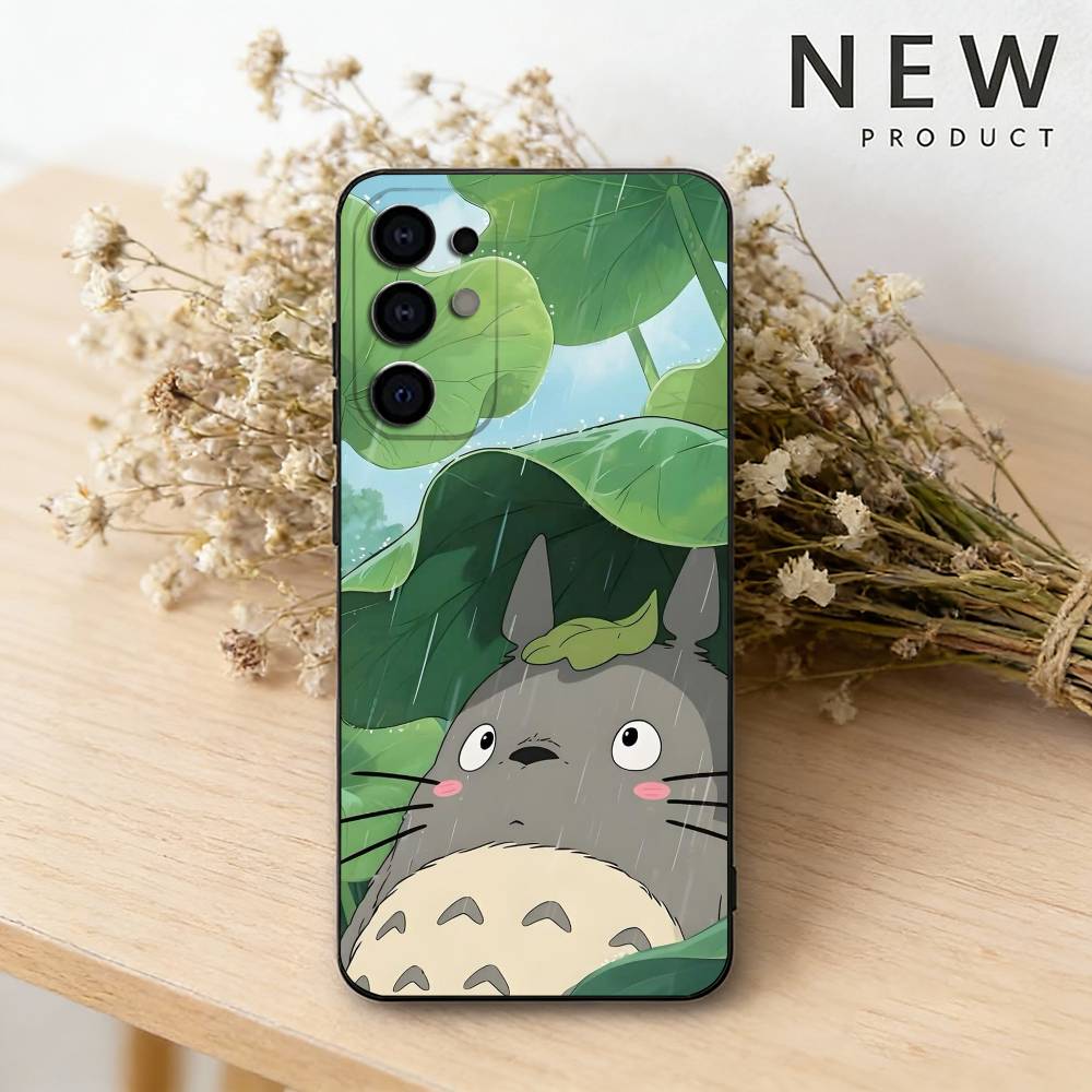 

Cartoon Cute T-Totoros Phone Case For Samsung S26,25,24,23,22,21,20,30,Ultra,Plus,Fe,Lite Black Shell Samsung S20plus5G