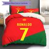 CR7 Pattern Bedding,Quilt Set Quilt Cover Pillowcase Home Birthday Gift (1 * duvet cover + 2 * pillowcase, without core)