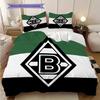 Borussia Muster Bettwäsche Steppdecke Set Bettbezug Kissenbezug Heimdekoration Geburtstagsgeschenk (1 Bettbezug + 2 Kissenbezüge, ohne Füllung)