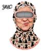 Funny Face Balaclava Baby Mask, Breathable Ice Silk Cover, Anti-Slip Covering Full Protection Neck Gaiter for Outdoor Cycling Riding Sun Mask