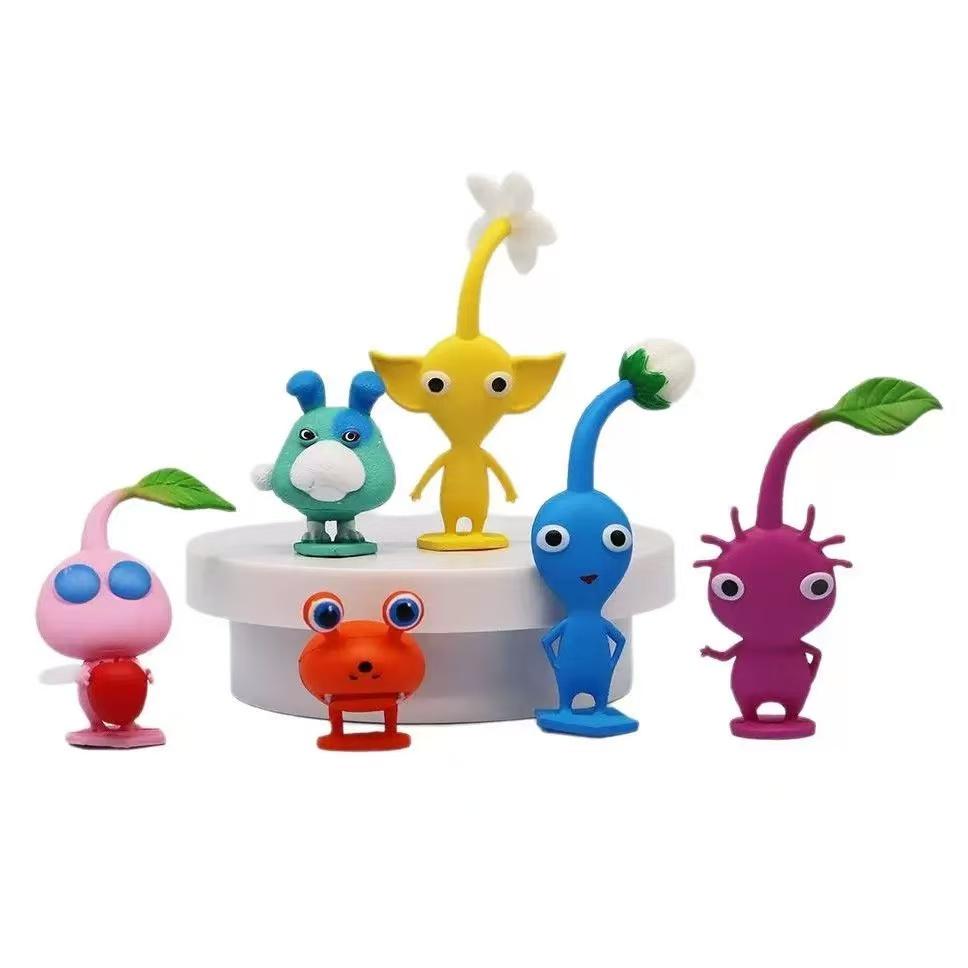 6-12Pcs/Set Game PIKMIN Anime Figure Captain Olimar PIKMIN PVC Action Figure Collection Model Doll Toys For Kids Christmas Gifts