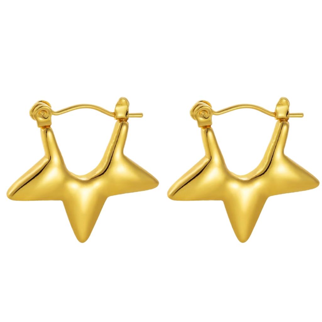 Boucles d'Oreilles en Acier Inoxydable pour Femmes Vintage Luxe Élégant Bijoux en Acier Titane