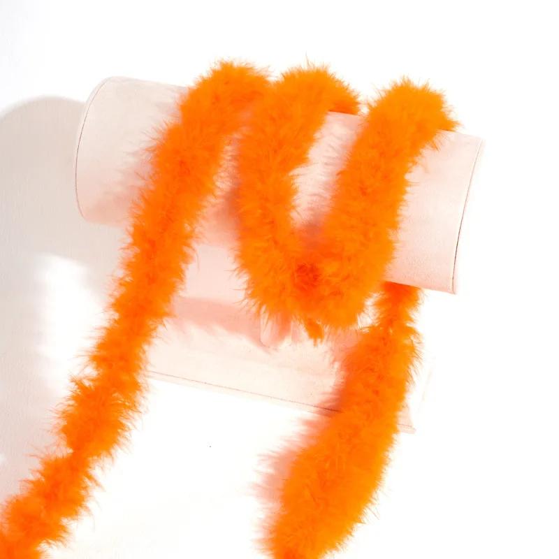 DIY 2M Fluffy Marabou Feather Boa Natural Turkey Feathers DIY Craft Sewing Trim Hat Costume Decor Home Wedding Party Accessories