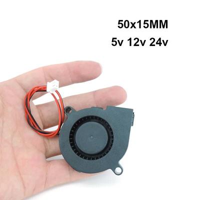 50mm Cooling Fan DC 5v 12v 24V 5015 Radial Turbo Blower 50x15MM for 3D Printer Accessories 50MM Brushless 5CM Cooler Fan