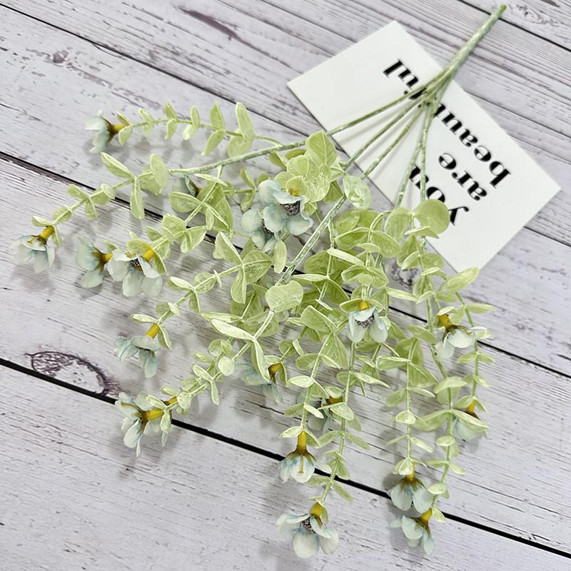 Dream Eucalyptus Blue Flower Bundle With Handmade Craft For Decoration Household