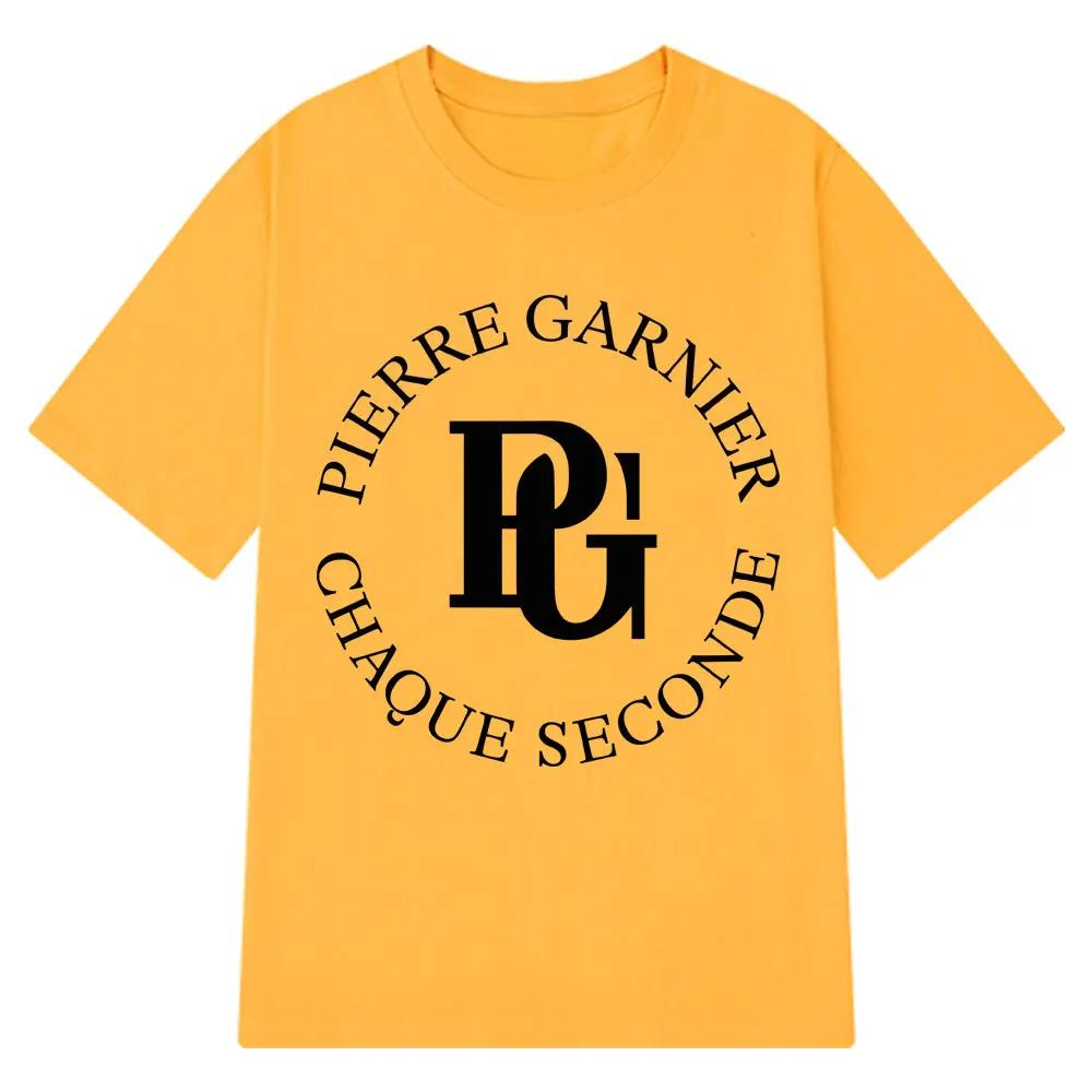 Pierre Garnier Chaque Seconde 2025 Album Tour Tshirts Hip Hop Fashion Tshirt Men Clothing 100 Cotton Casual TShirt Streetwear