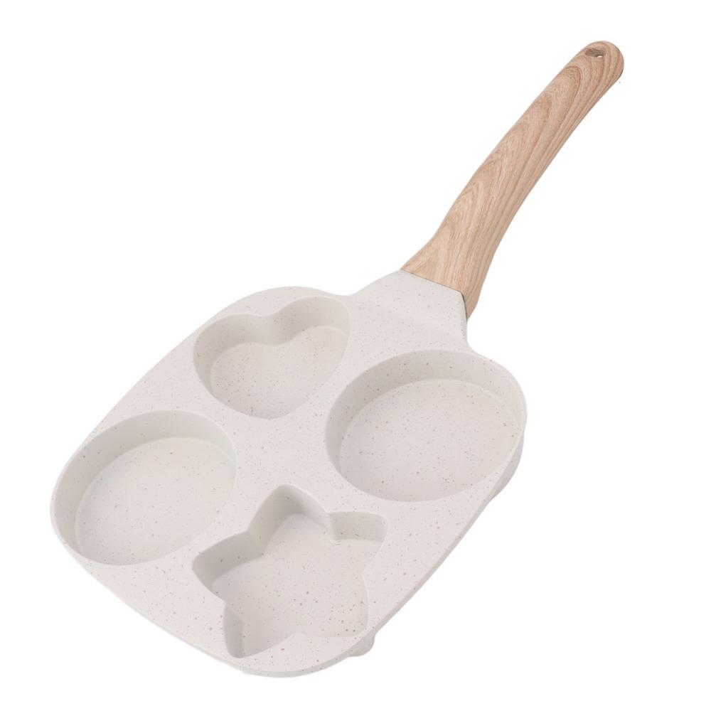 

4-Cup Breakfast Skillet Heart/Star Omelet Pan Kitchen Utensils Burger Cooker Breakfast Cooking