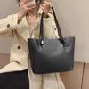 Handbag PU Bag for Girl Women Large Capacity Shopping Bag Versatile Shoulder Bag