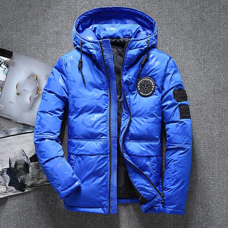 Мужская короткая теплая куртка больших размеров, теплая куртка, свободная куртка, утолщенная пушистая куртка для активного отдыха M