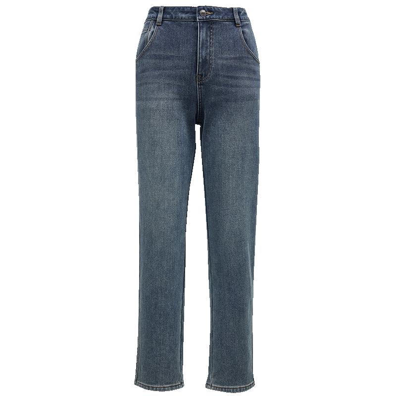 

VEROMODA 2025 Spring High-Waist Retro Velvet-Lined Cropped Jeans S