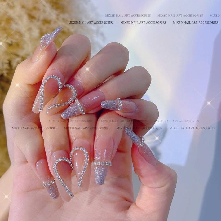 Nail Jewelry Luxury Alloy Nail Art Rhinestones Shiny Nail Crystals Diamond Gems
