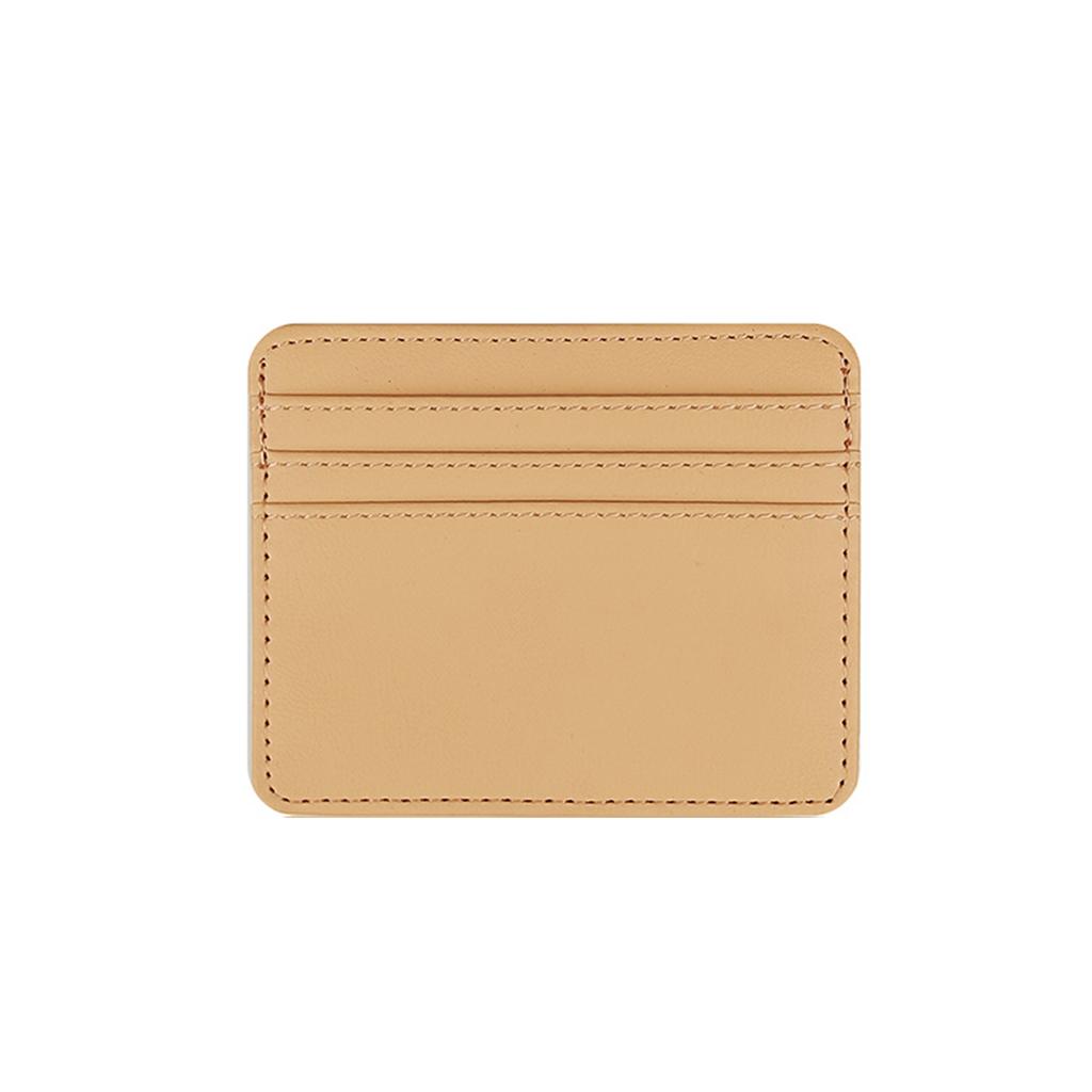 Travel-Ready PU Leather Card Holder Top Open Multi Card Slot Vintage Card Case Slim Wallet for Men and Women 8x10cm
