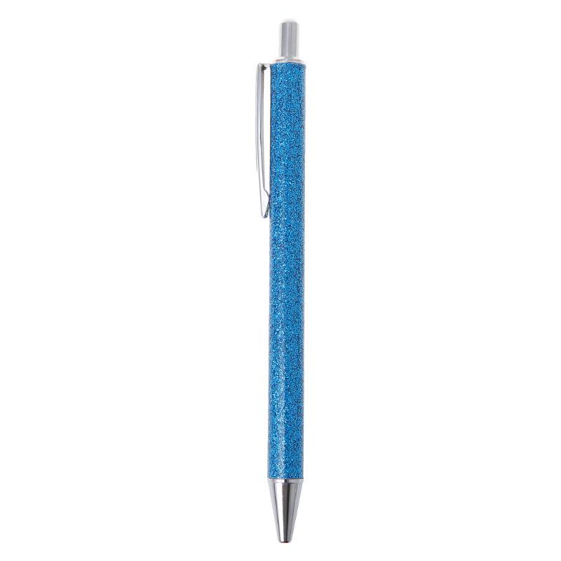 Luxury Bling Metal Ballpoint Pen 1.0mm Glitter Oil Flow Pens Office Supplies