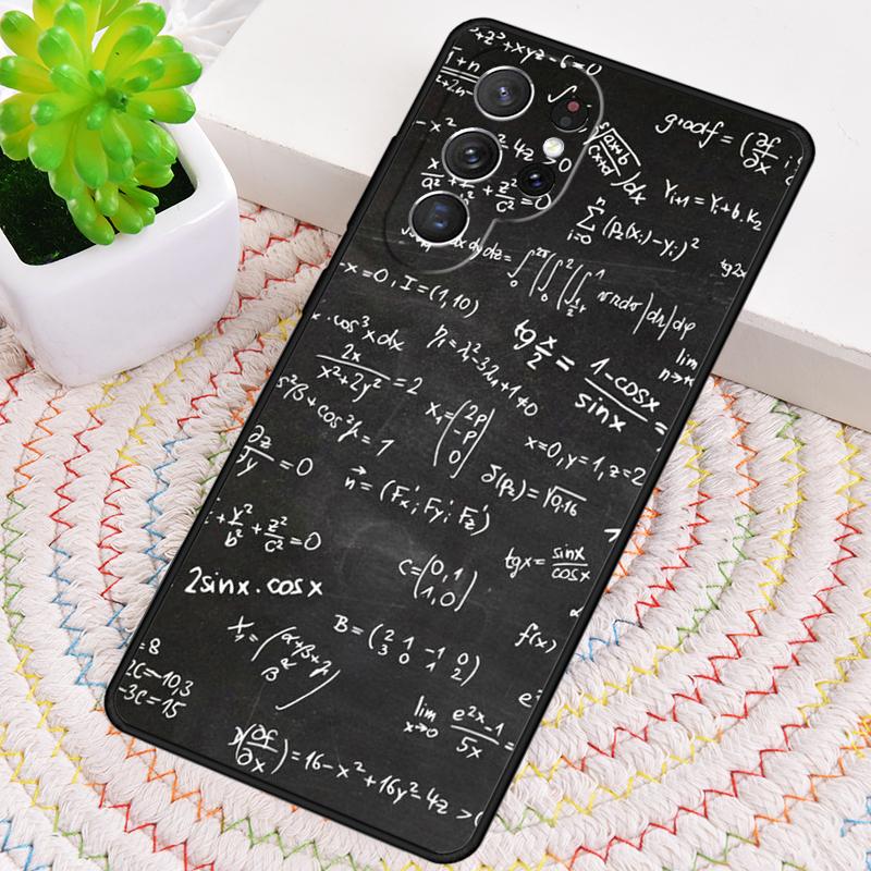 Math Formulas Equations Funny Silicone Phone Case For Samsung Galaxy note 10 pro S26 S25 S24 S23 S22 S21 Plus Ultra Capa Cover