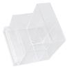 Makeup Brush Storage Box Clear Plastic Compartment Design Multifunctional Cosmetic Brush Holder