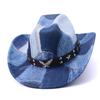 New Hot-selling Western Cowboy Hat Tibetan Splicing Design Eagle Accessories European and American Style