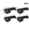 4pcs For TECTECINTER PS4 Cooling Bracket & Elevated Footrest Bracket Durable Black Plastic Cooling Support Holder Accessories