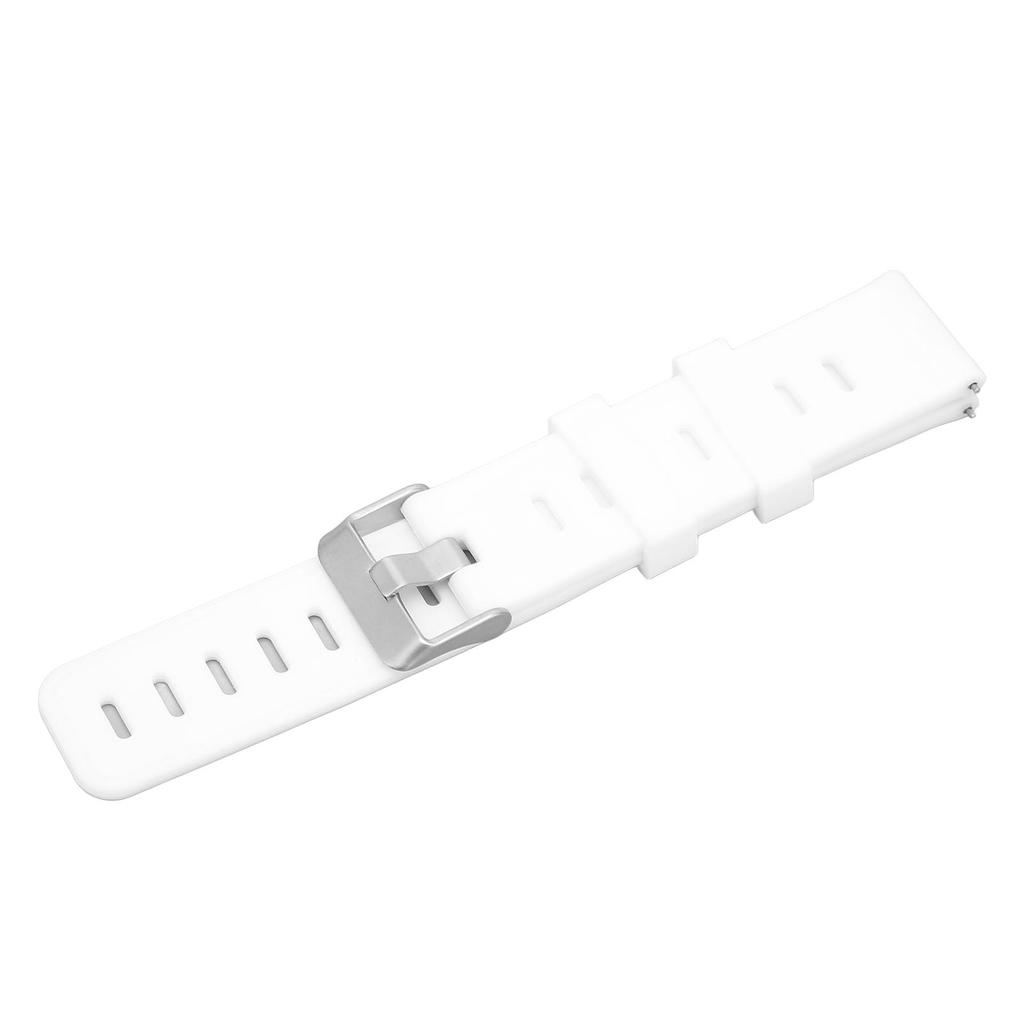 20mm Soft Silicone Watch Band Strap Wristband Replacement with Flat Head Air Holes for Amazfit GTS 3White