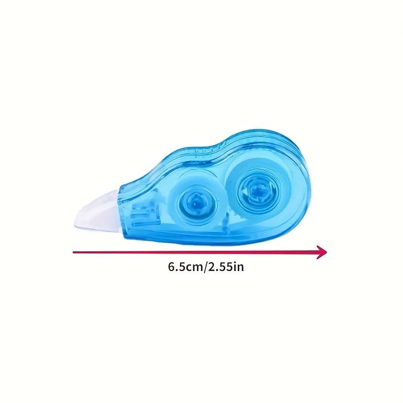 6pcs Corrective Tape Erasers | Transparent Pastel Color Rings, Durable Plastic, Portable School Supplies for Students, Fun Stationery Gifts