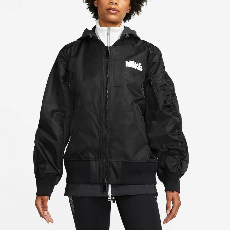 Nike Jackets Women's Black Hooded Moderate Other (Unisex) Jackets CZ4678 010