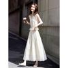 French Chic Lace Vest & Skirt Two-Piece Set