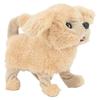 Electronic Plush Puppy Dog Toy Cute Singing Walking Tail Wagging Soft Electronic Interactive Dog for Girls Brown