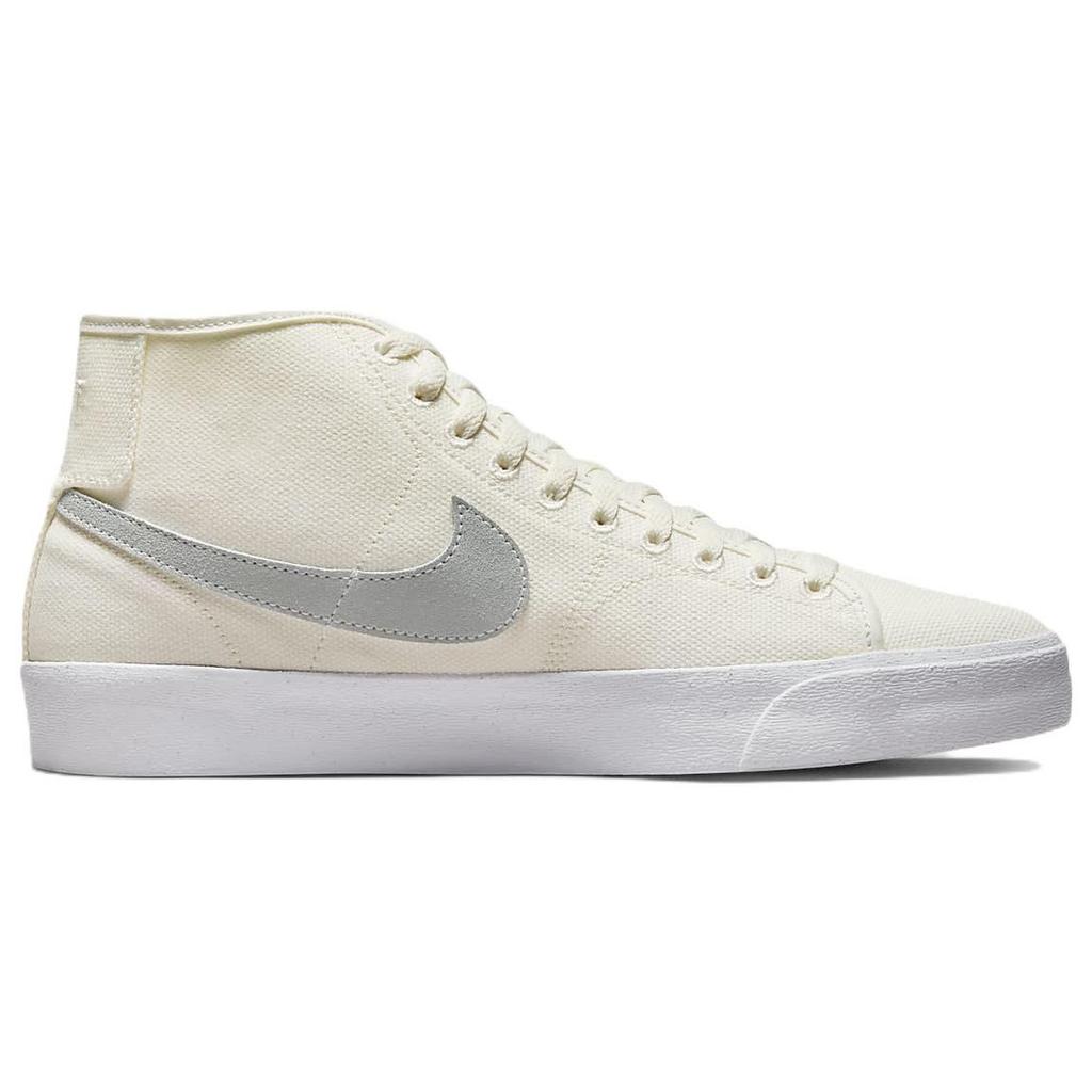 Nike Blazer Court Mid Premium SB Warning Label Men Sneakers White Summit-White DZ7635-110