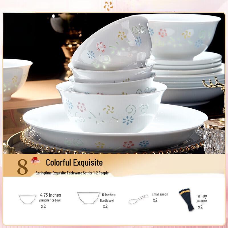 Abay Colorful Ceramic Dinnerware Set