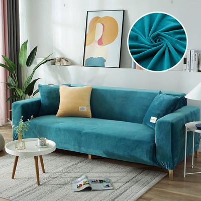 1 /2 /3 /4 Seat Real Velvet Fabric Sofa Cover Elastic Couch Cover Cheap Seat Sofa Covers L Shape Sectional Sofa Slipcovers For Home