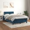 3137987 vidaXL Divan bed and mattress Dark blue 200x200cm Velvet