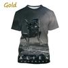 Fashionable Men's Irregular 3D Printed T-shirt Personalized Casual Comfortable Short Sleeved Clothing Harajuku Street Summer Round Neck Tops
