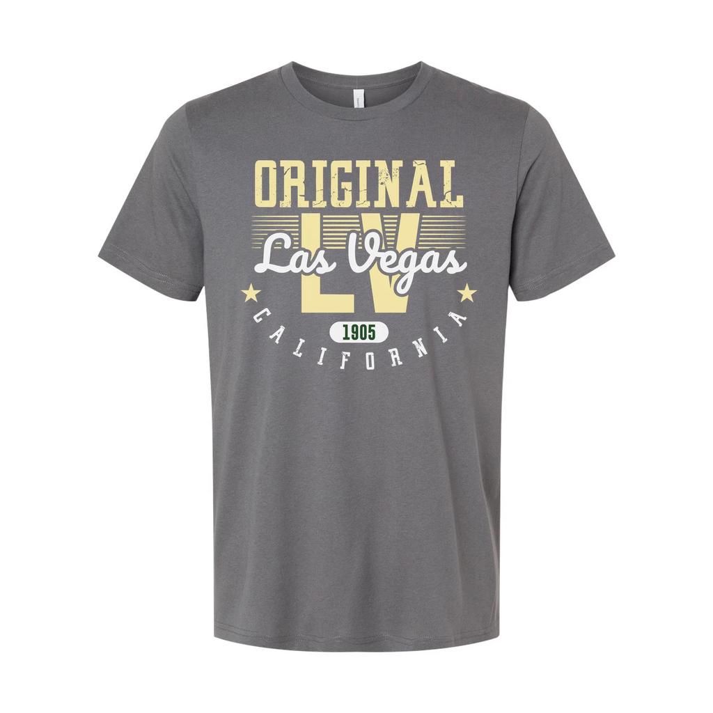 Original Las Vegas California Unisex Graphic T Shirt With Vintage 1905 Era Style