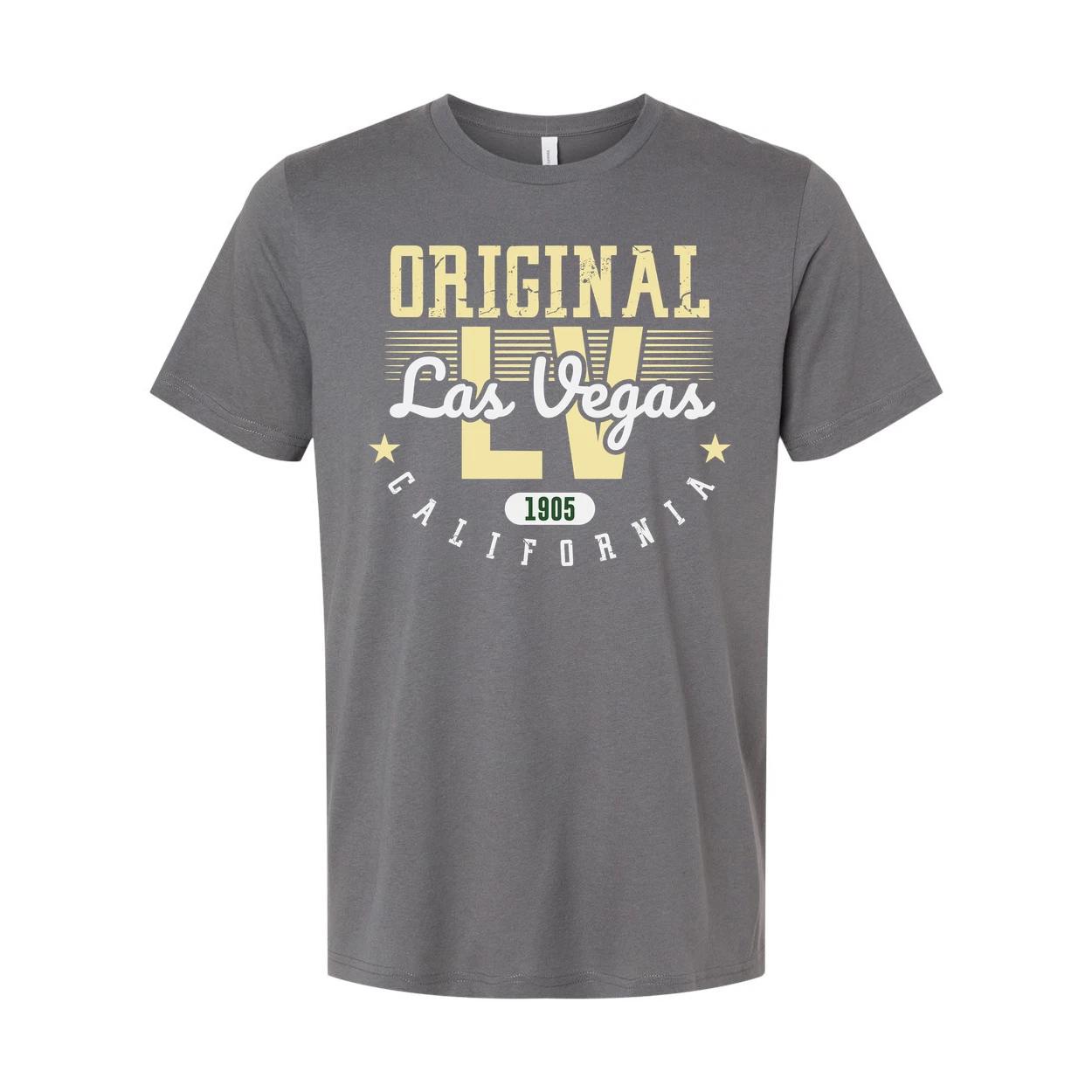Original Las Vegas California Unisex Graphic T Shirt With Vintage 1905 Era Style S
