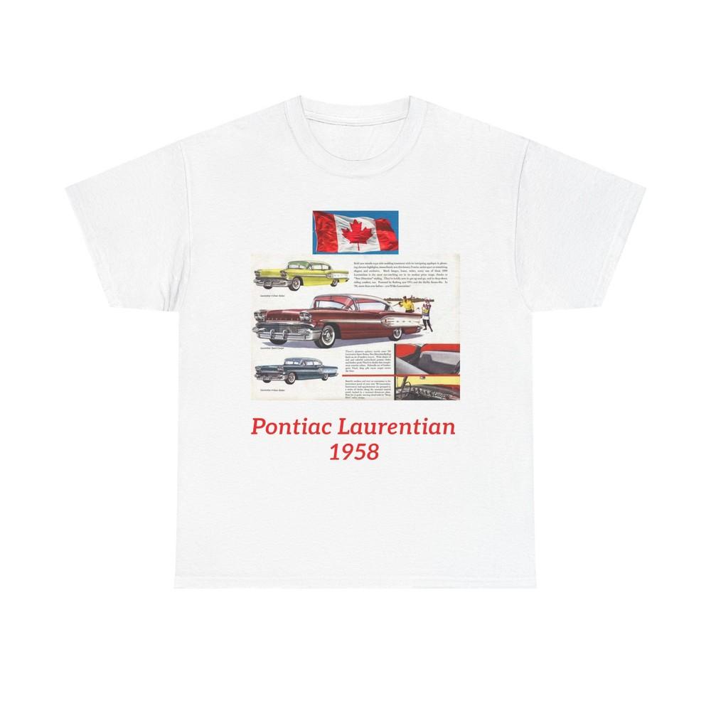 Retro Canadian Pontiac Tee, Vintage Car T-Shirt, 1958 Classic Car Shirt, Hipster Unisex T-Shirt S