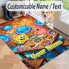 Custom Text SpongeBob Pattern Floor Rug Soft Indoor Carpet Mat Living Room Bedroom