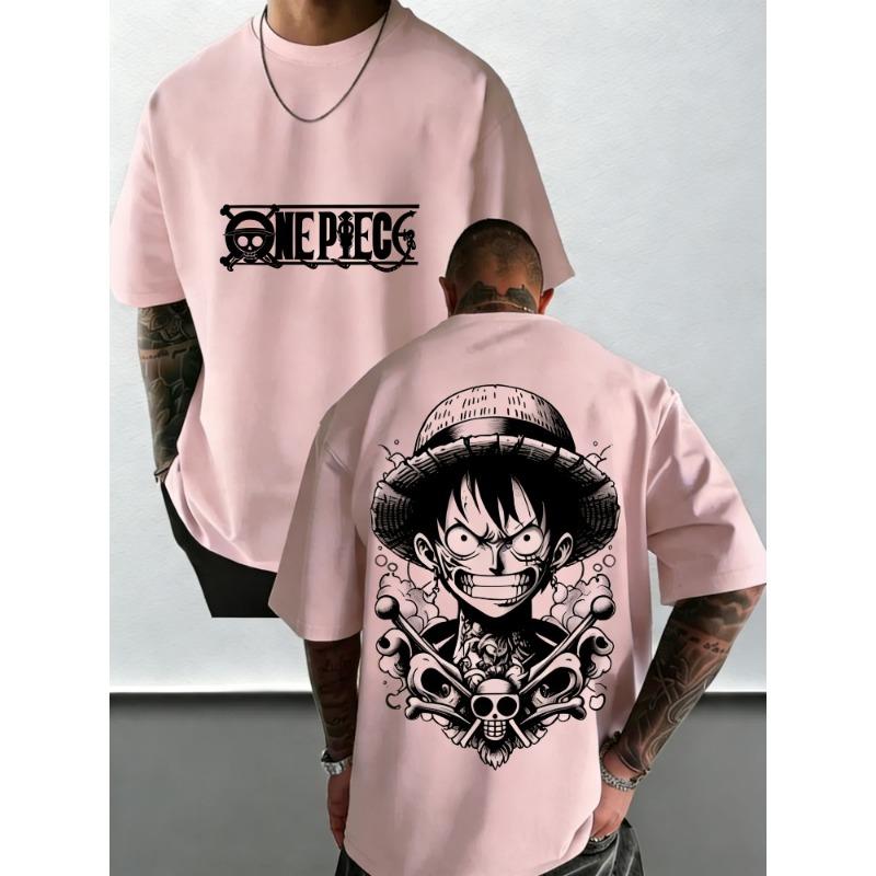 Anime printed men's and women's T-shirts casual tops fashionable streetwear