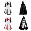 Knights Templar Costume For Stage Performance With Digital Print Cotton Blend For Adults